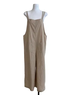 Soft Brown Solid Jumpsuits