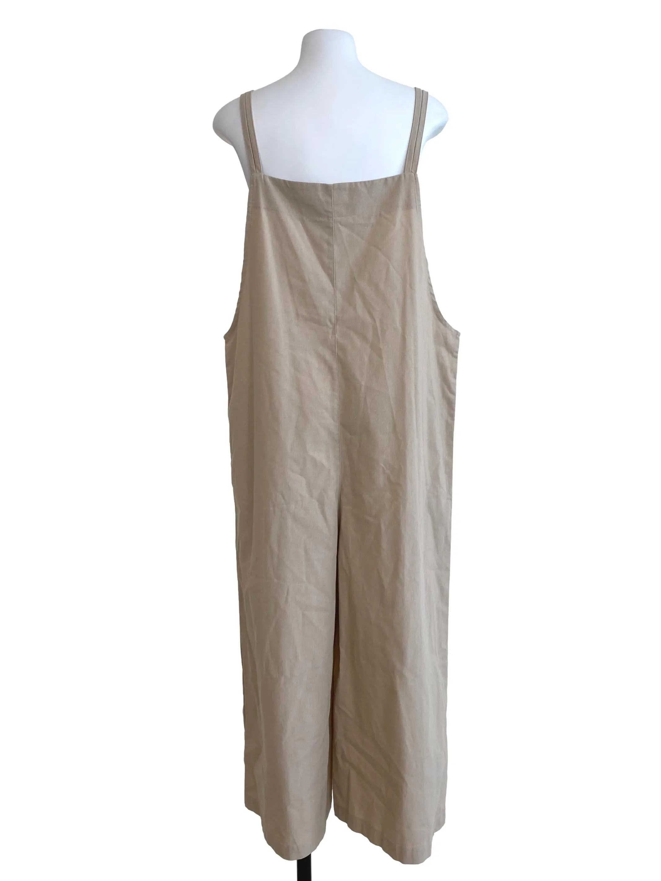 Soft Brown Solid Jumpsuits