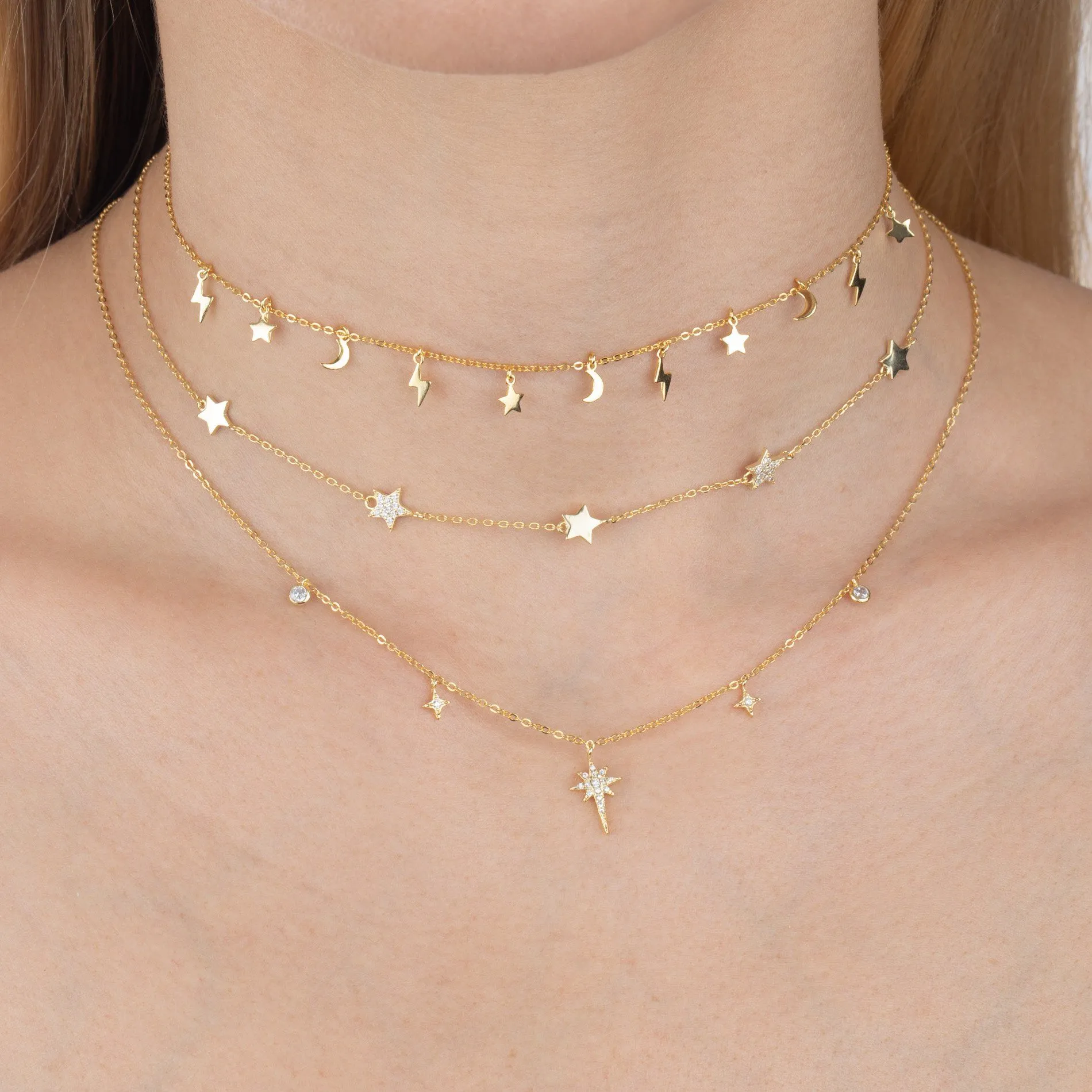 Solid Celestial Charms Choker