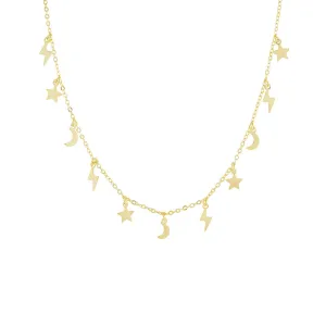 Solid Celestial Charms Choker