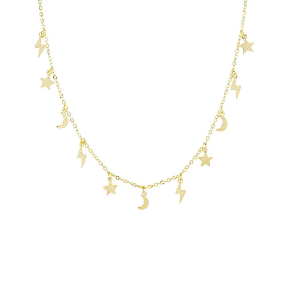 Solid Celestial Charms Choker