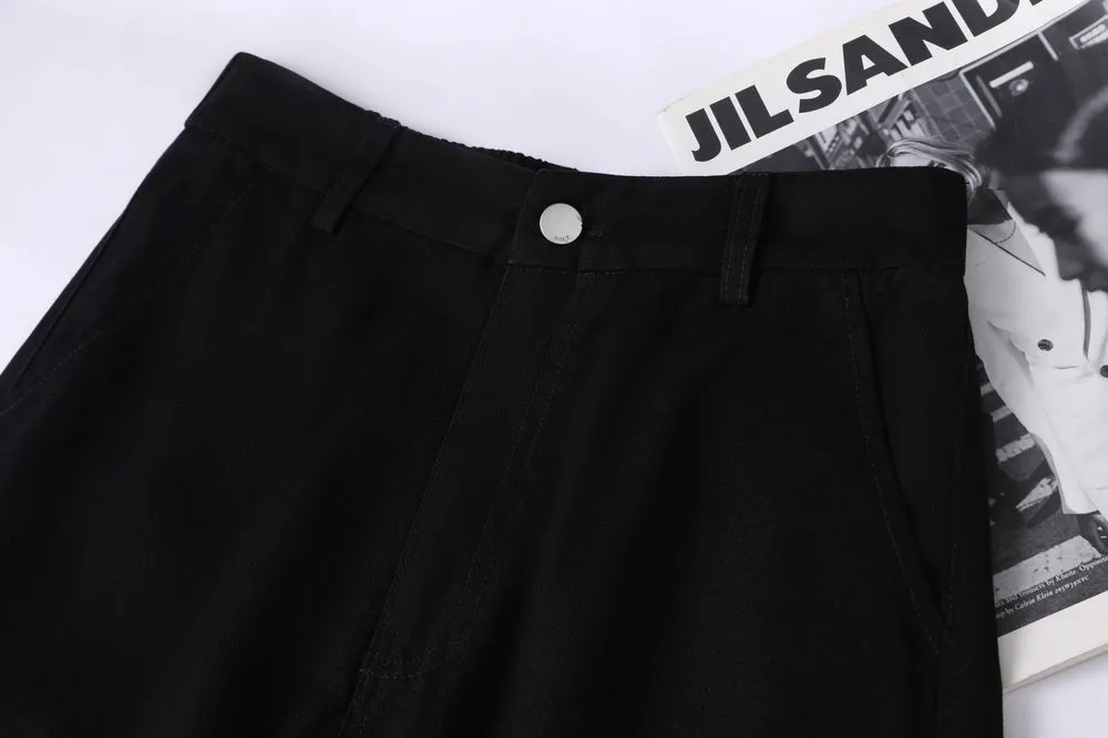 Solid Color Cargo Pant with Cinched Hems for Casual Style