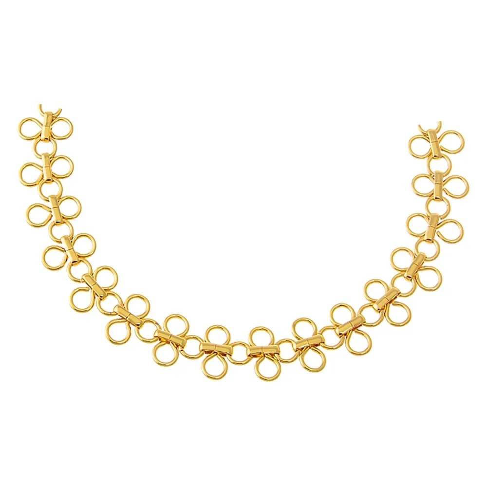Solid Open Circle Link Chain Choker