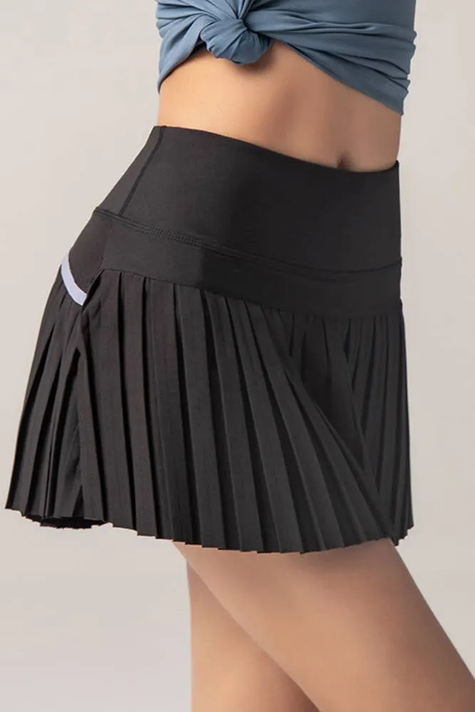 Solid Pleated Running Athletic Shorts BTMW254