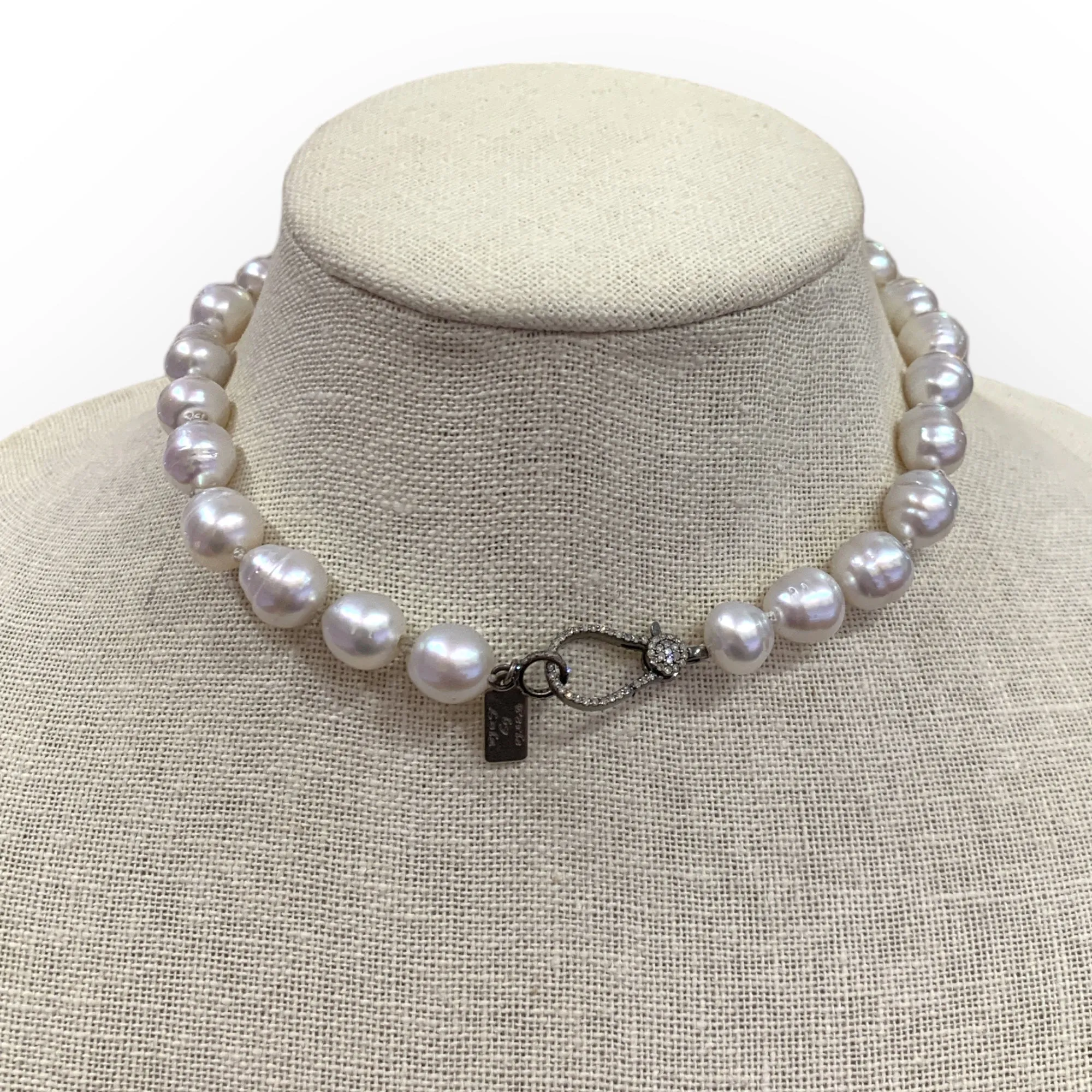 South Sea Pearls on Silk Choker | 15"