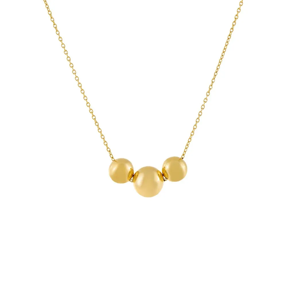Sphere Necklace 14K