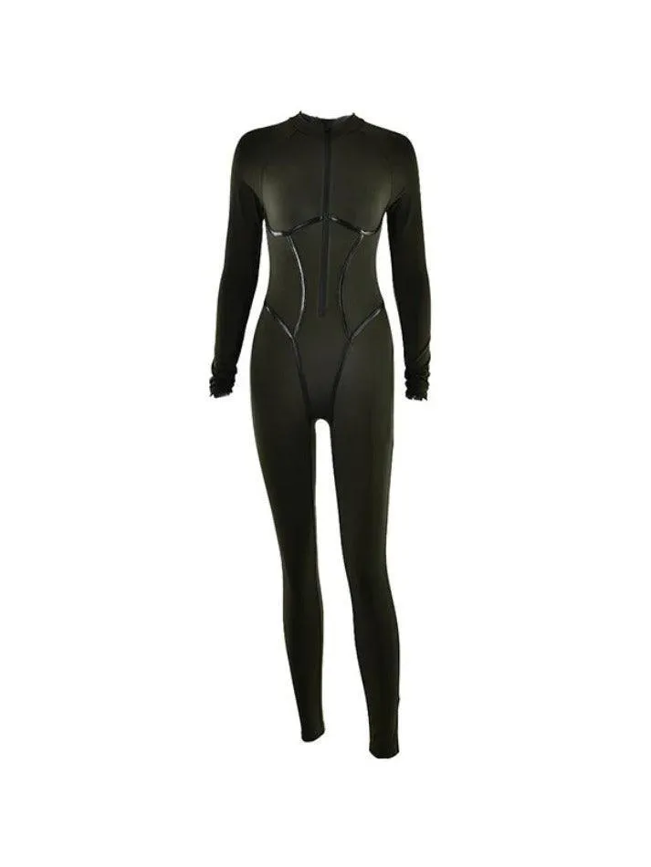 Sporty Plit Design Jumpsuits