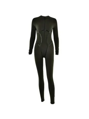 Sporty Plit Design Jumpsuits