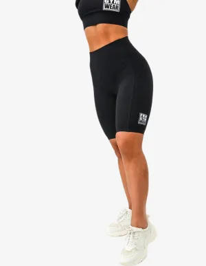 Squat Proof Bike Shorts | Black