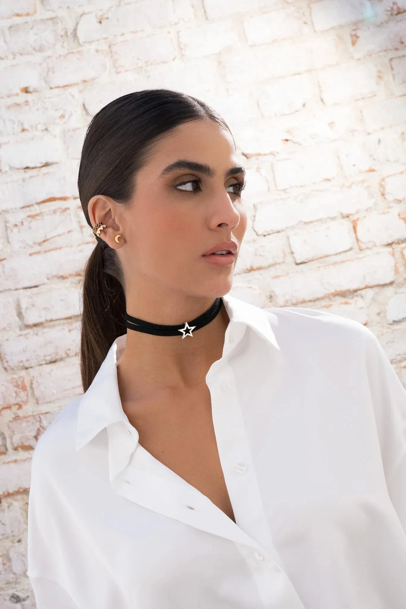 Star Leather Set   Earrings