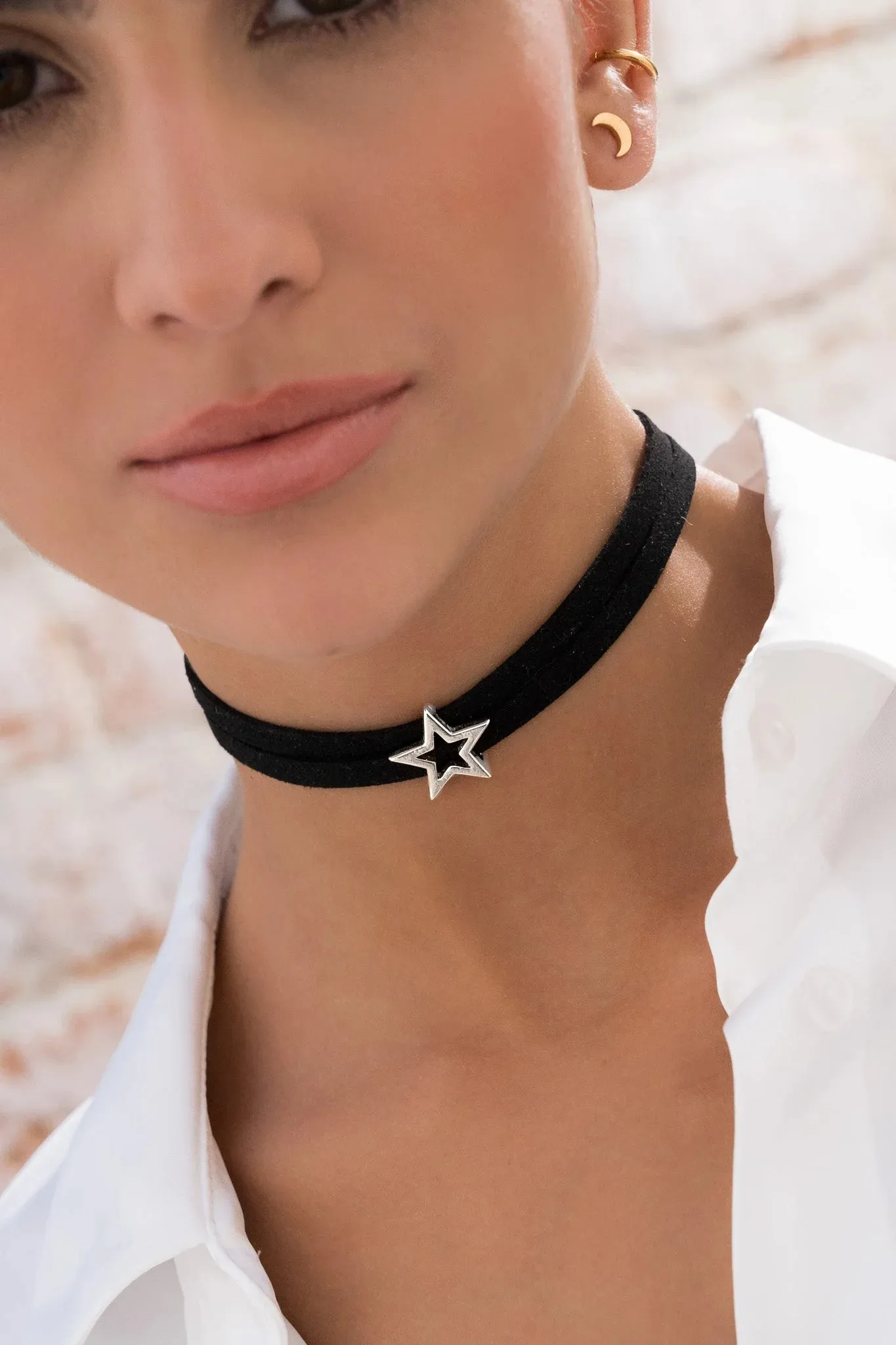 Star Leather Set   Earrings