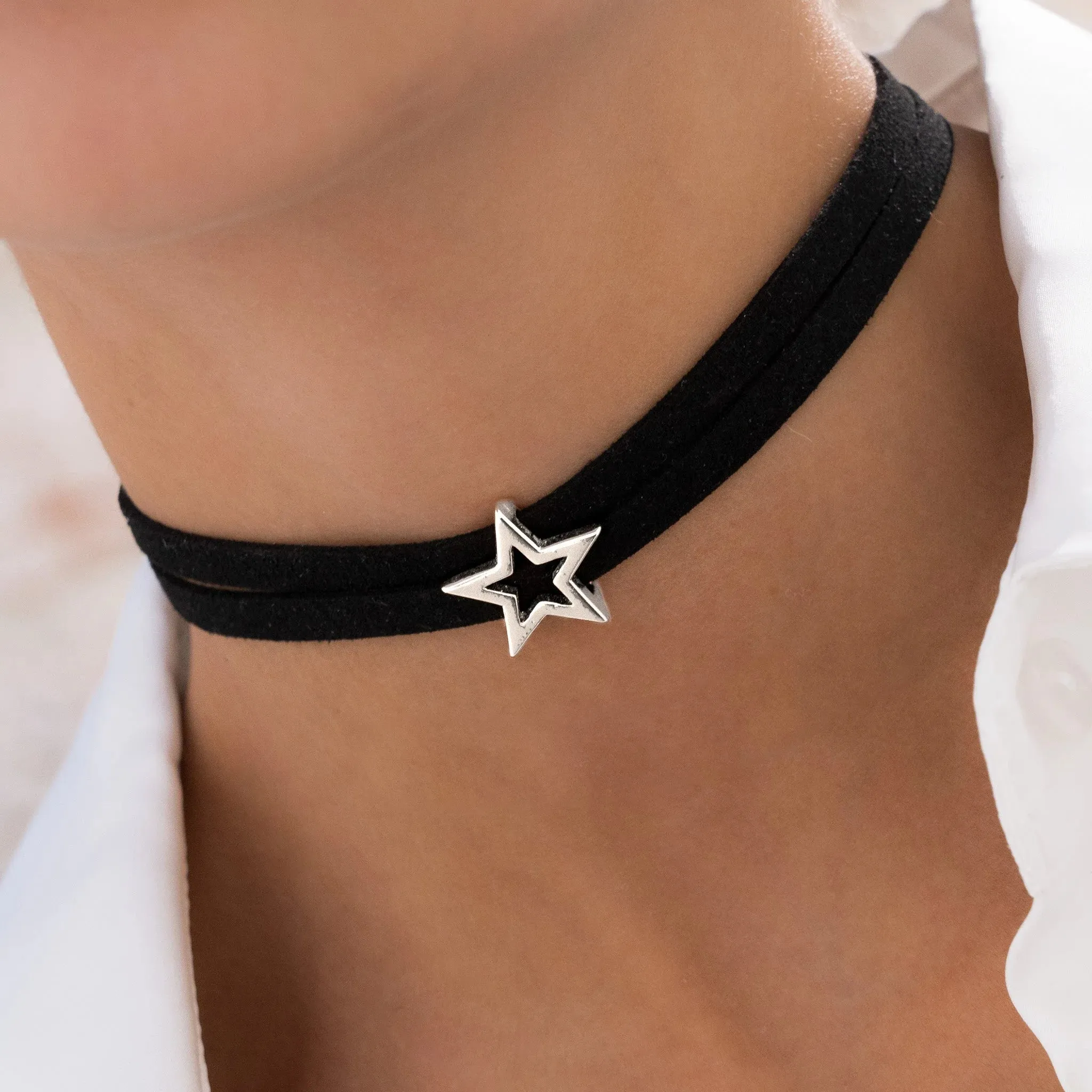 Star Leather Set   Earrings