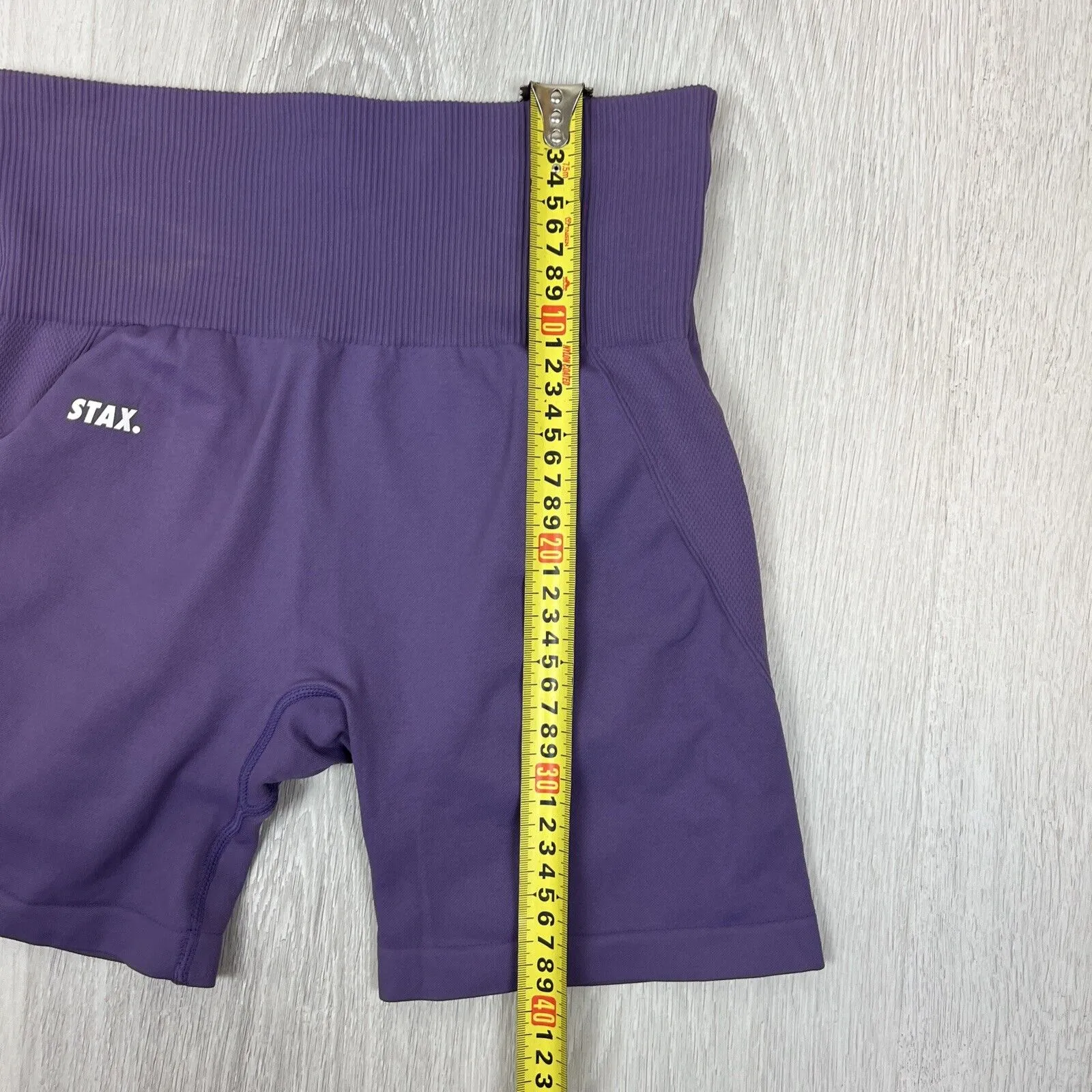 Stax Womens Purple Bike Shorts Size Medium
