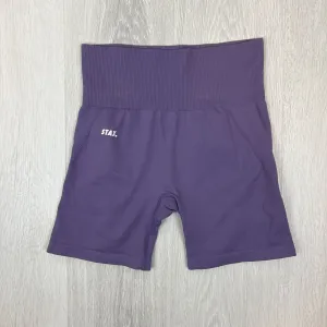 Stax Womens Purple Bike Shorts Size Medium