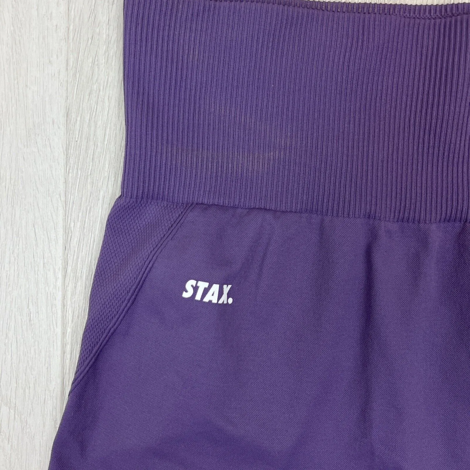 Stax Womens Purple Bike Shorts Size Medium
