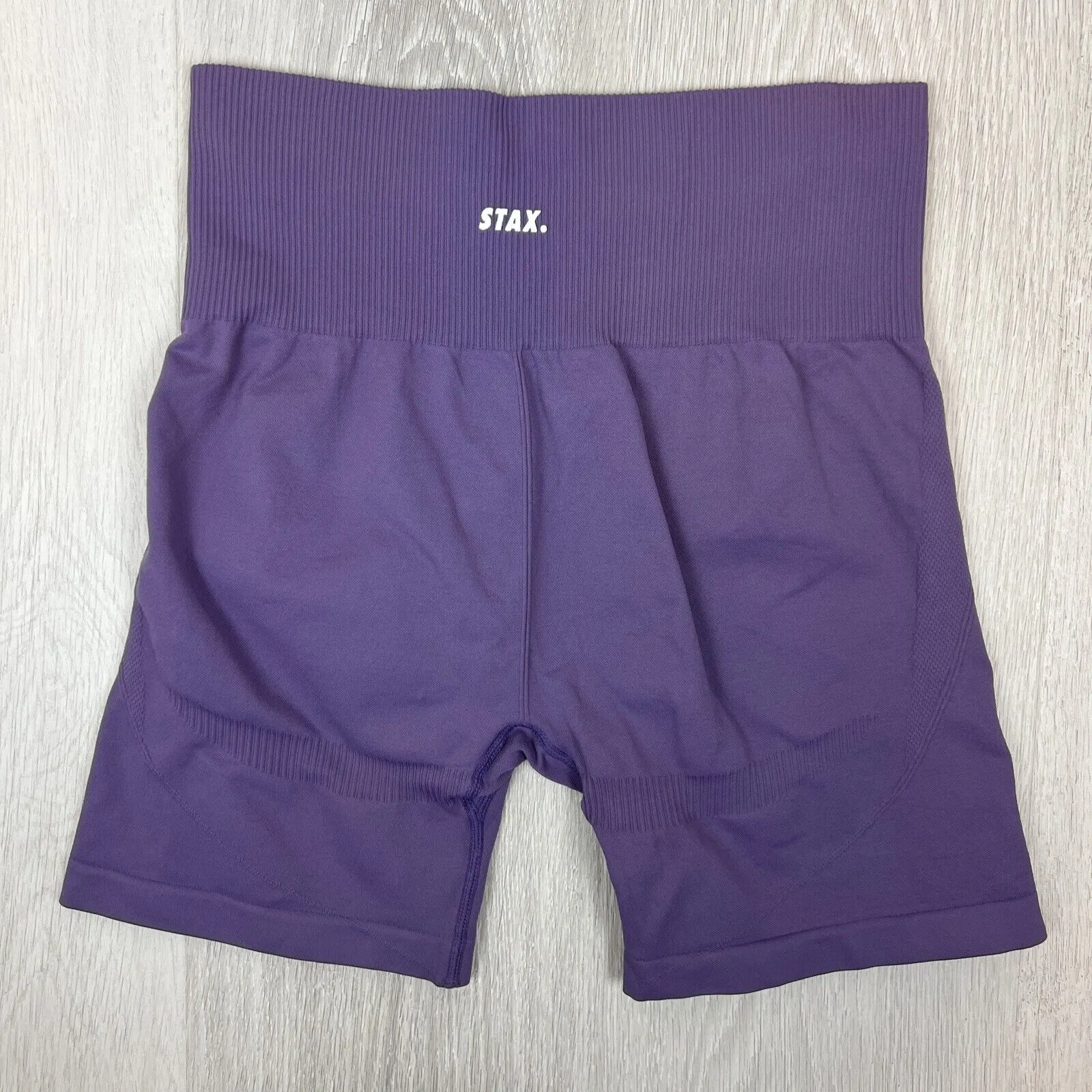 Stax Womens Purple Bike Shorts Size Medium