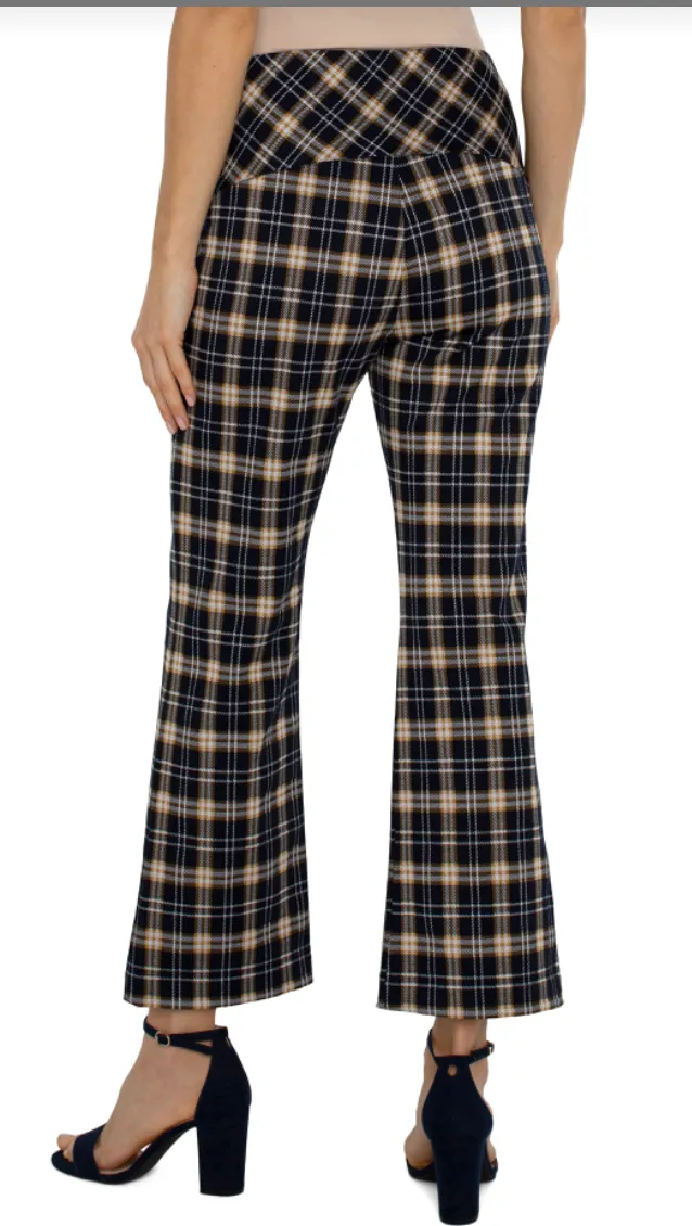 Stella 27" Plaid Pull-On Flare Pant