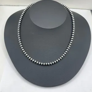 Sterling Silver Beaded Necklace