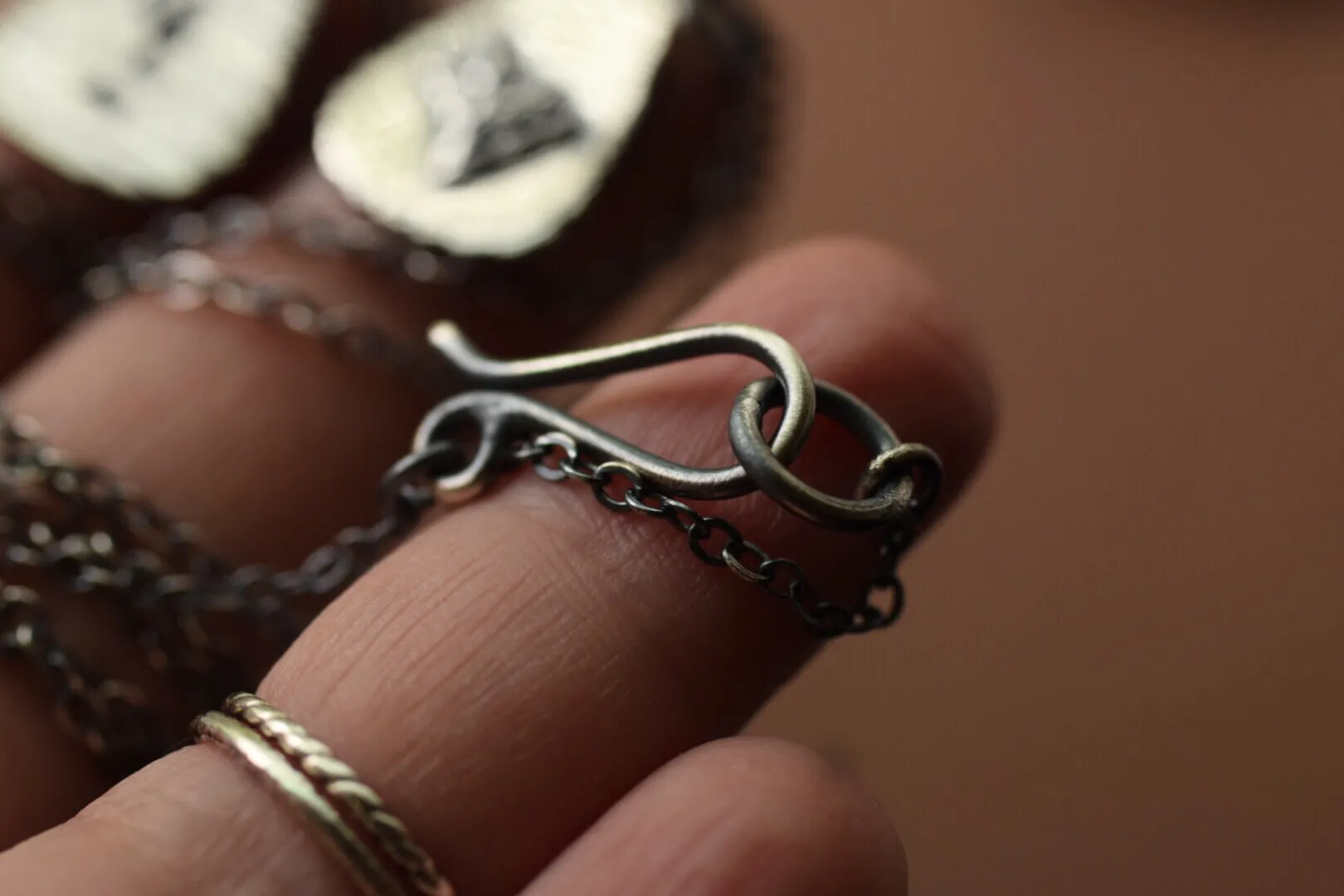 Sterling Silver Fern Spray Necklace