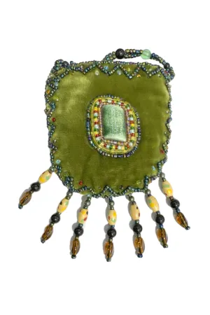 Stone Velvet Small Amulet Bag/Necklaces V0719