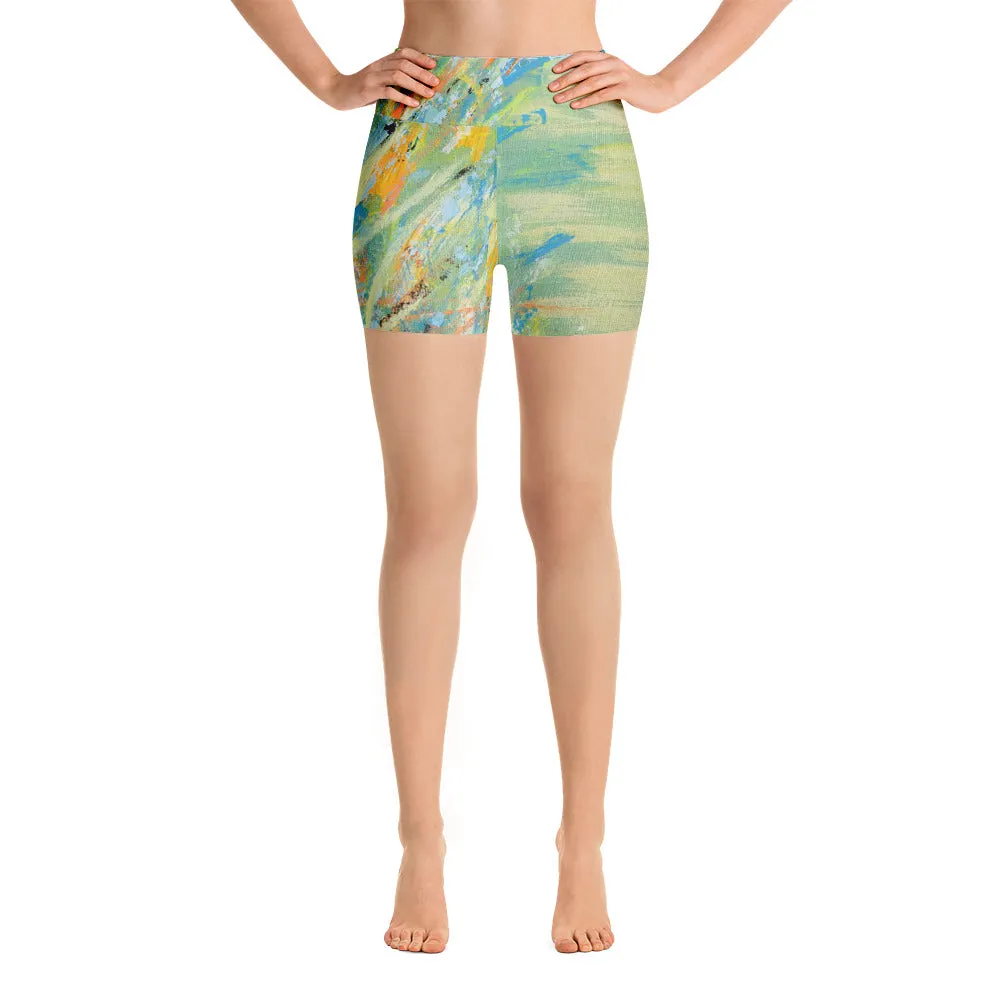 Stormy Seas Yoga Shorts