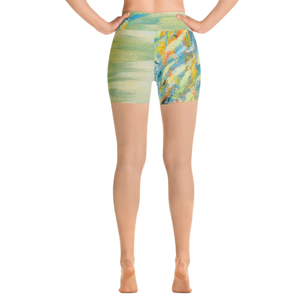 Stormy Seas Yoga Shorts