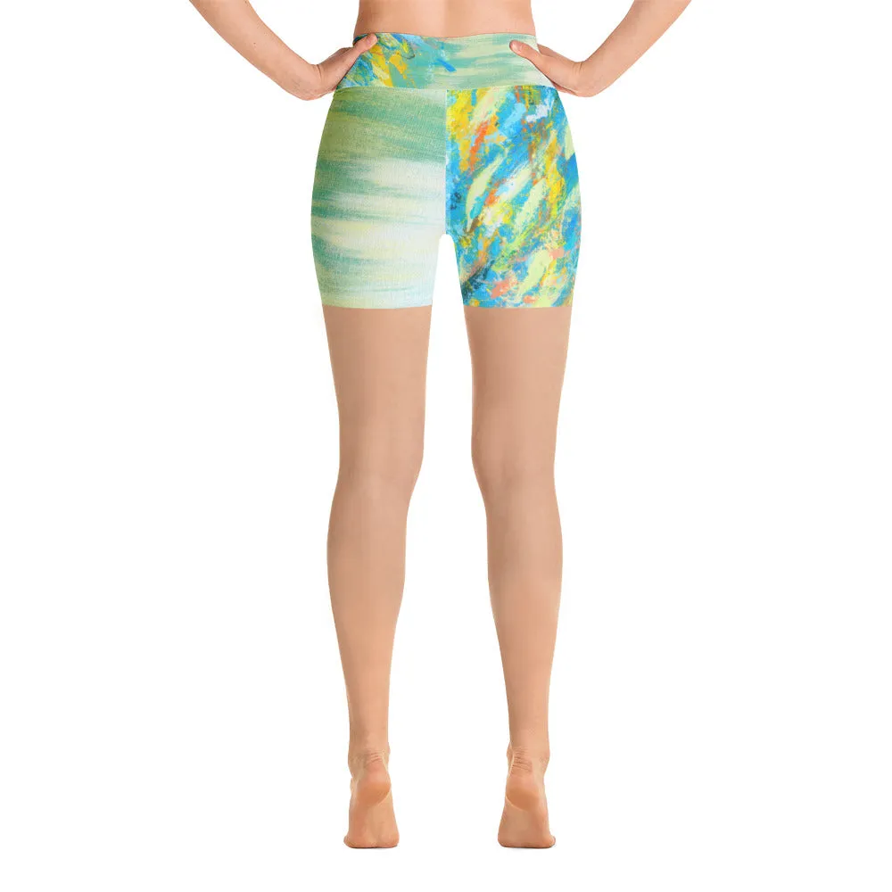 Stormy Seas Yoga Shorts