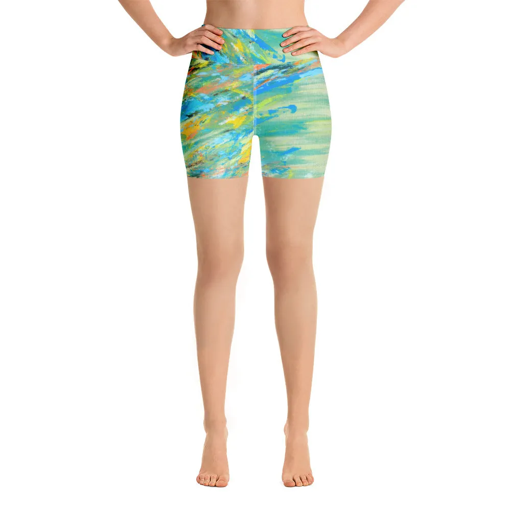 Stormy Seas Yoga Shorts