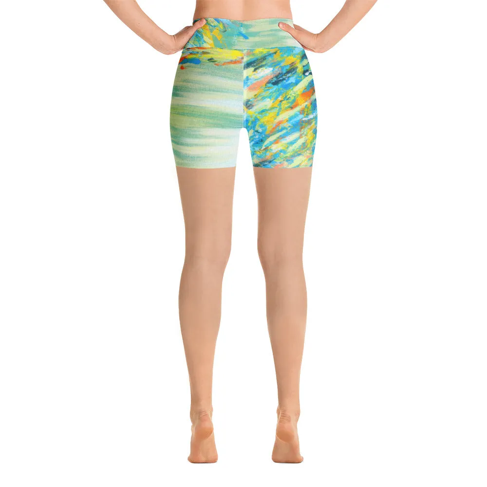 Stormy Seas Yoga Shorts