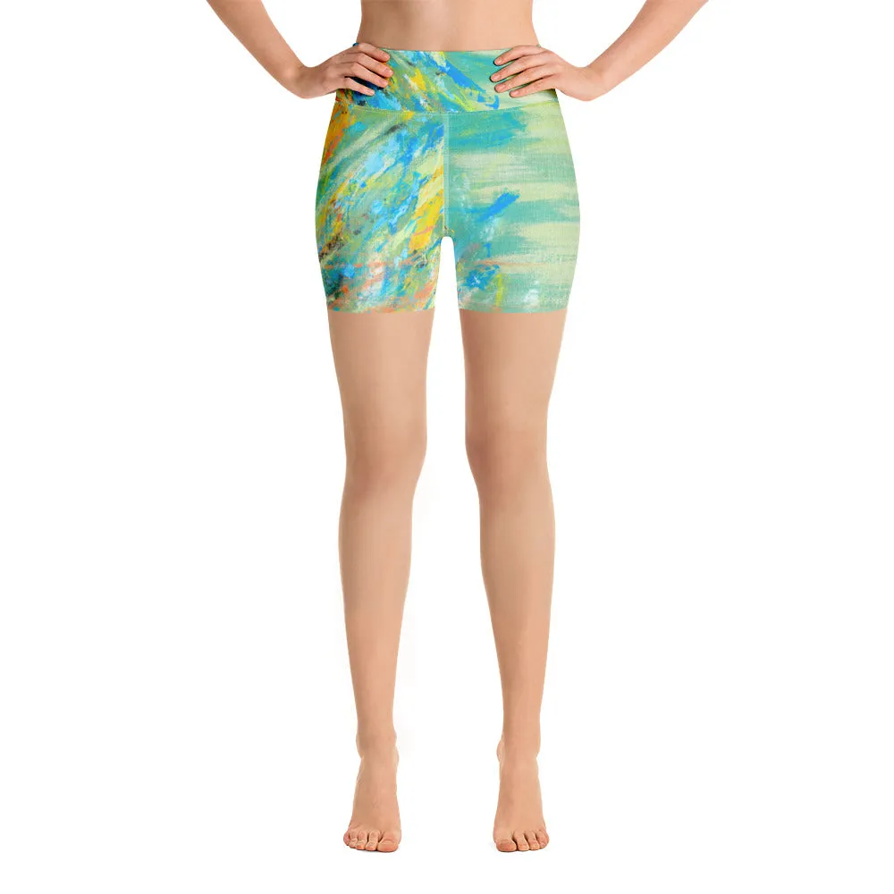 Stormy Seas Yoga Shorts