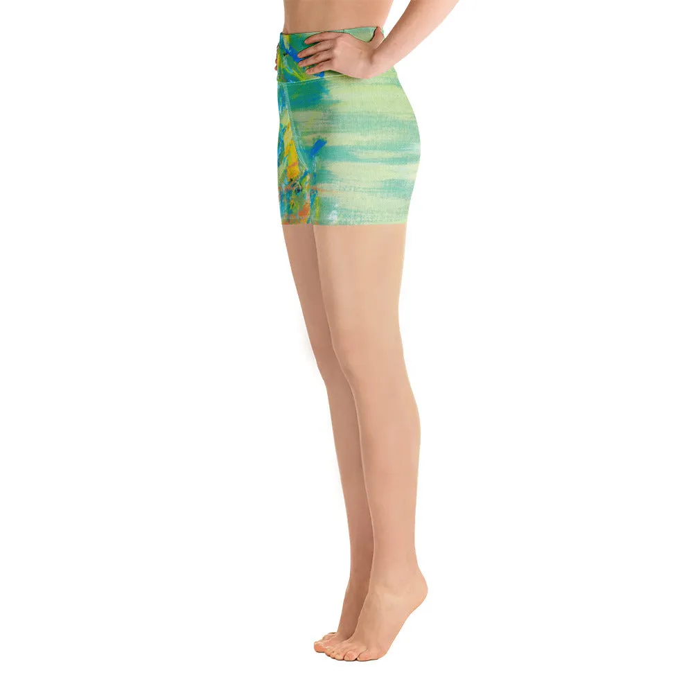 Stormy Seas Yoga Shorts