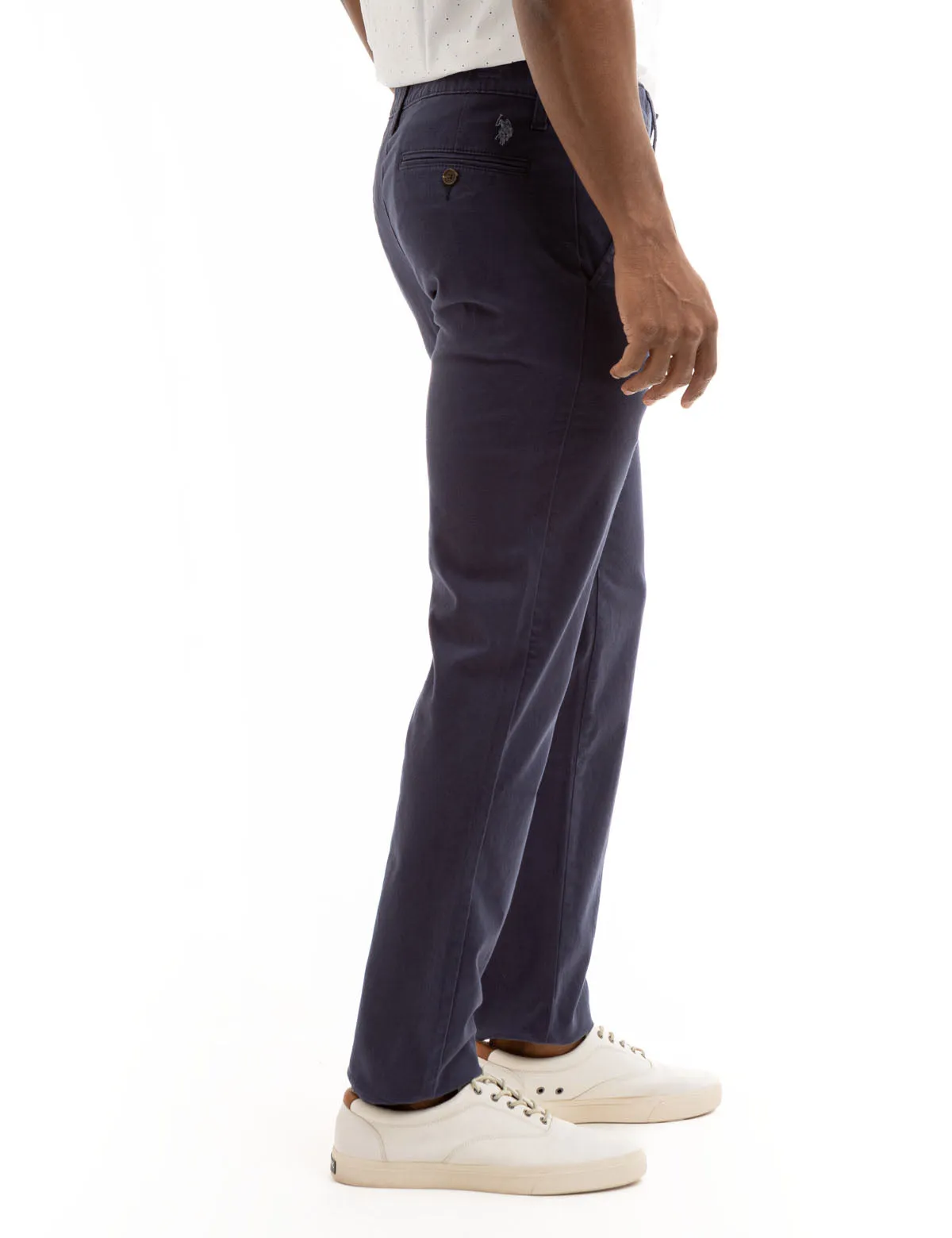 STRAIGHT TWILL CHINO PANTS