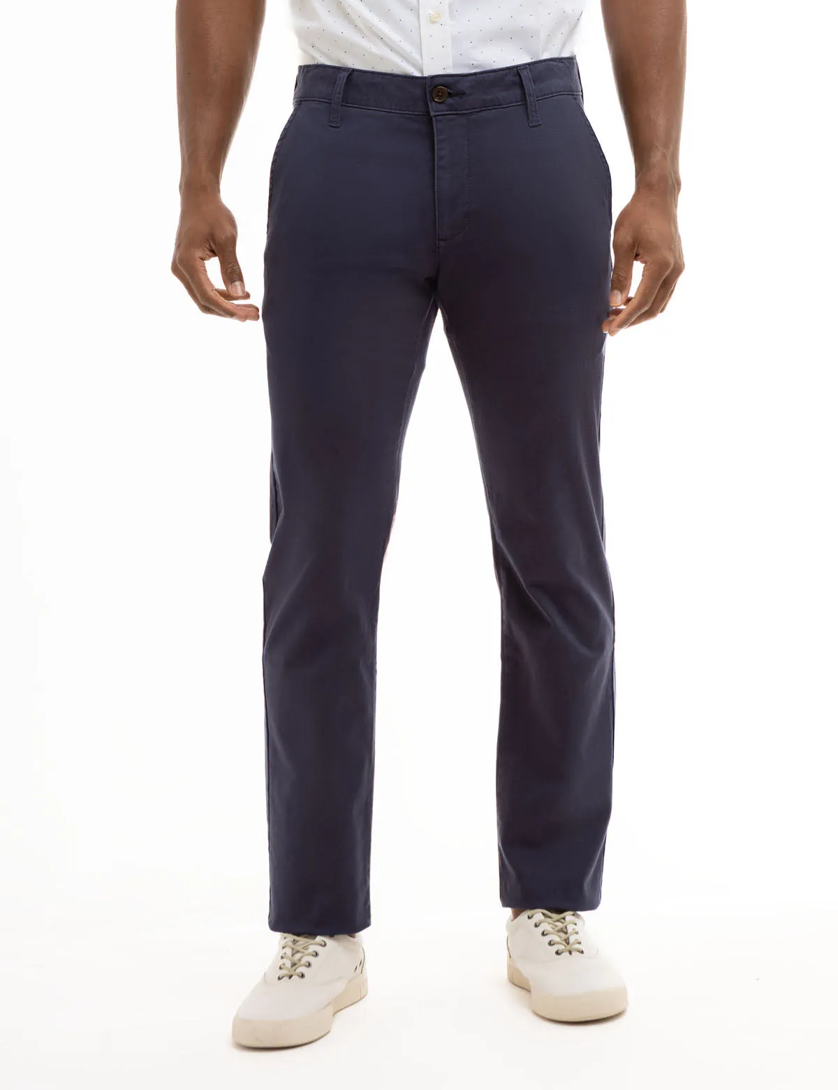 STRAIGHT TWILL CHINO PANTS