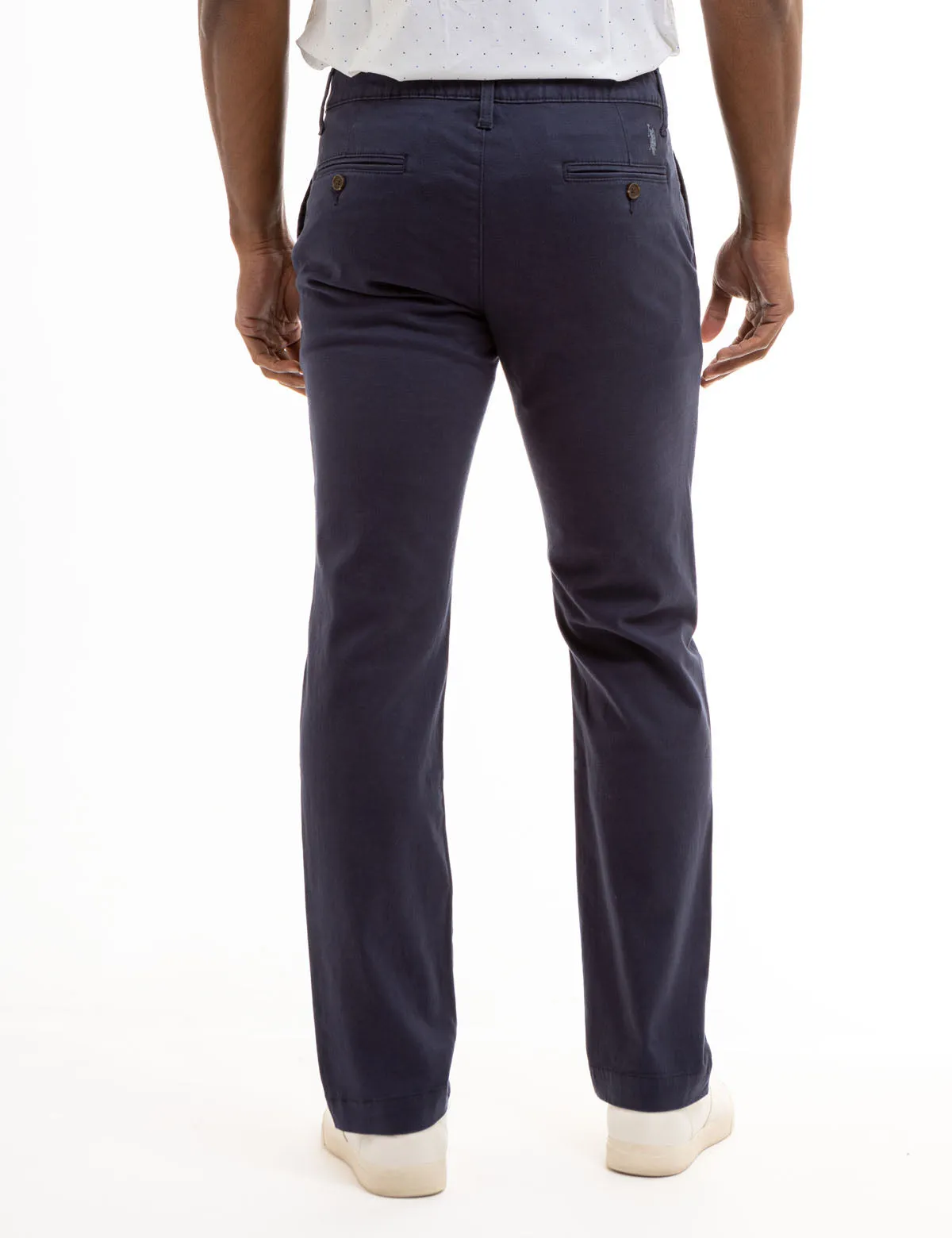 STRAIGHT TWILL CHINO PANTS