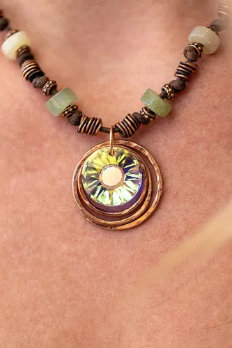 Sunlight Crystal Necklace | Handcrafted Jewelry