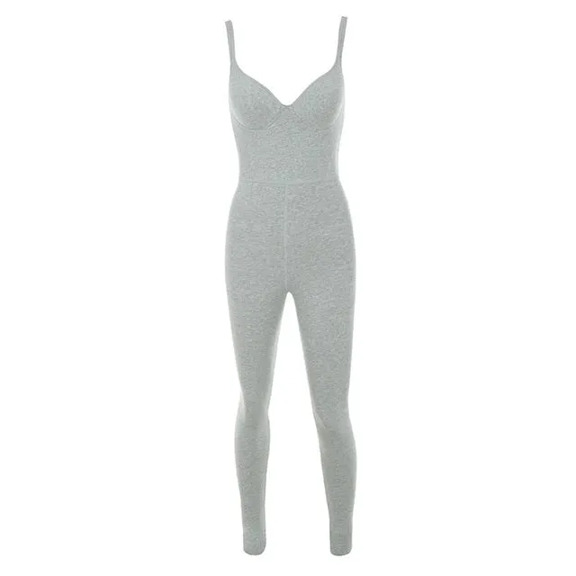 Sweetheart Skinny Pant Fit Jumpsuits