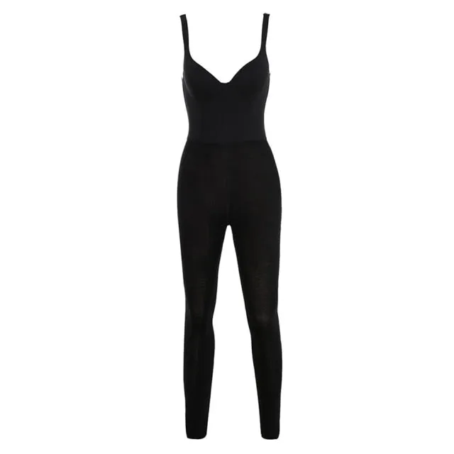 Sweetheart Skinny Pant Fit Jumpsuits