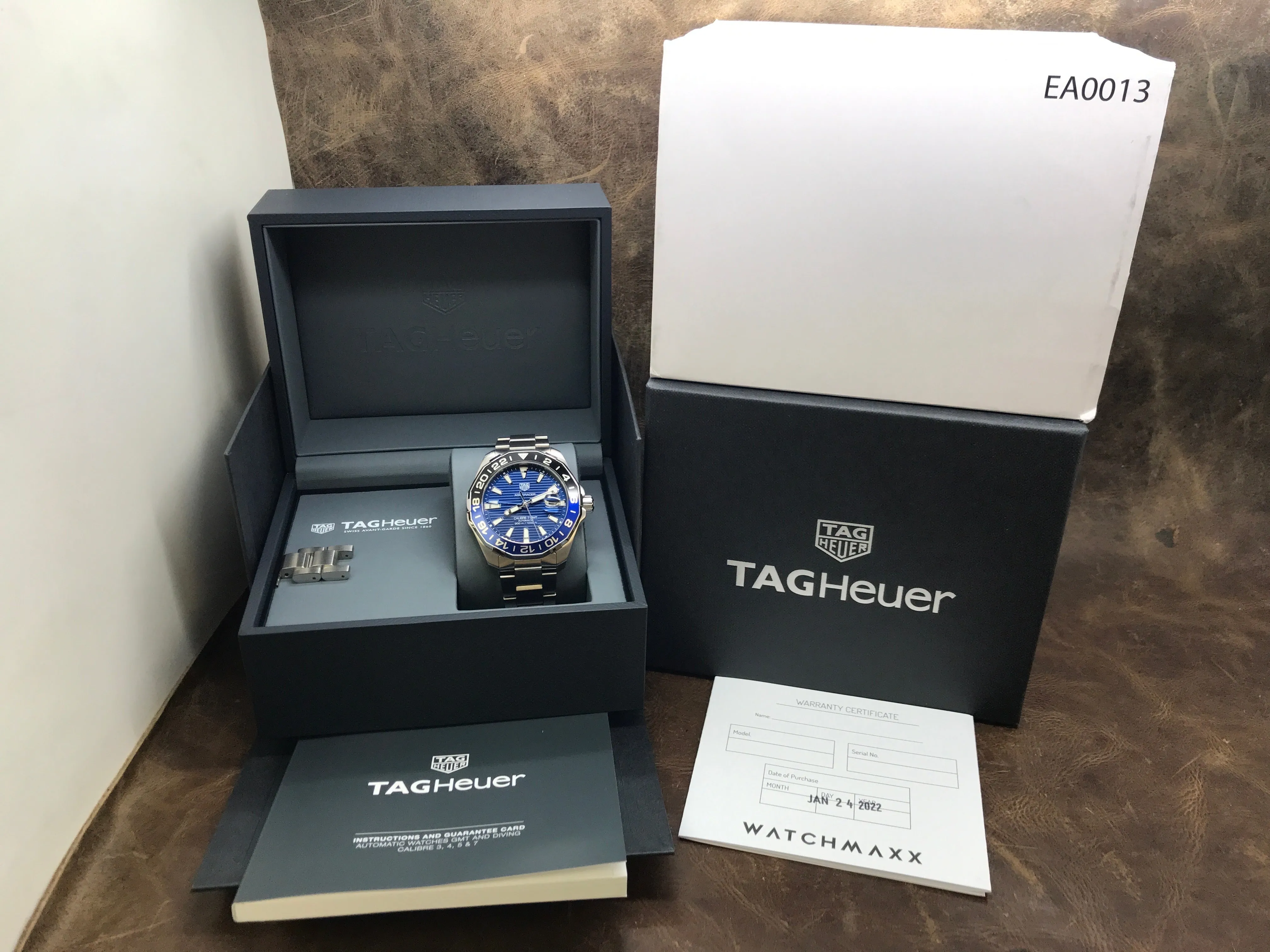 TAG Heuer Aquaracer Batman  WAY201T Blue Dial Automatic Men's Watch