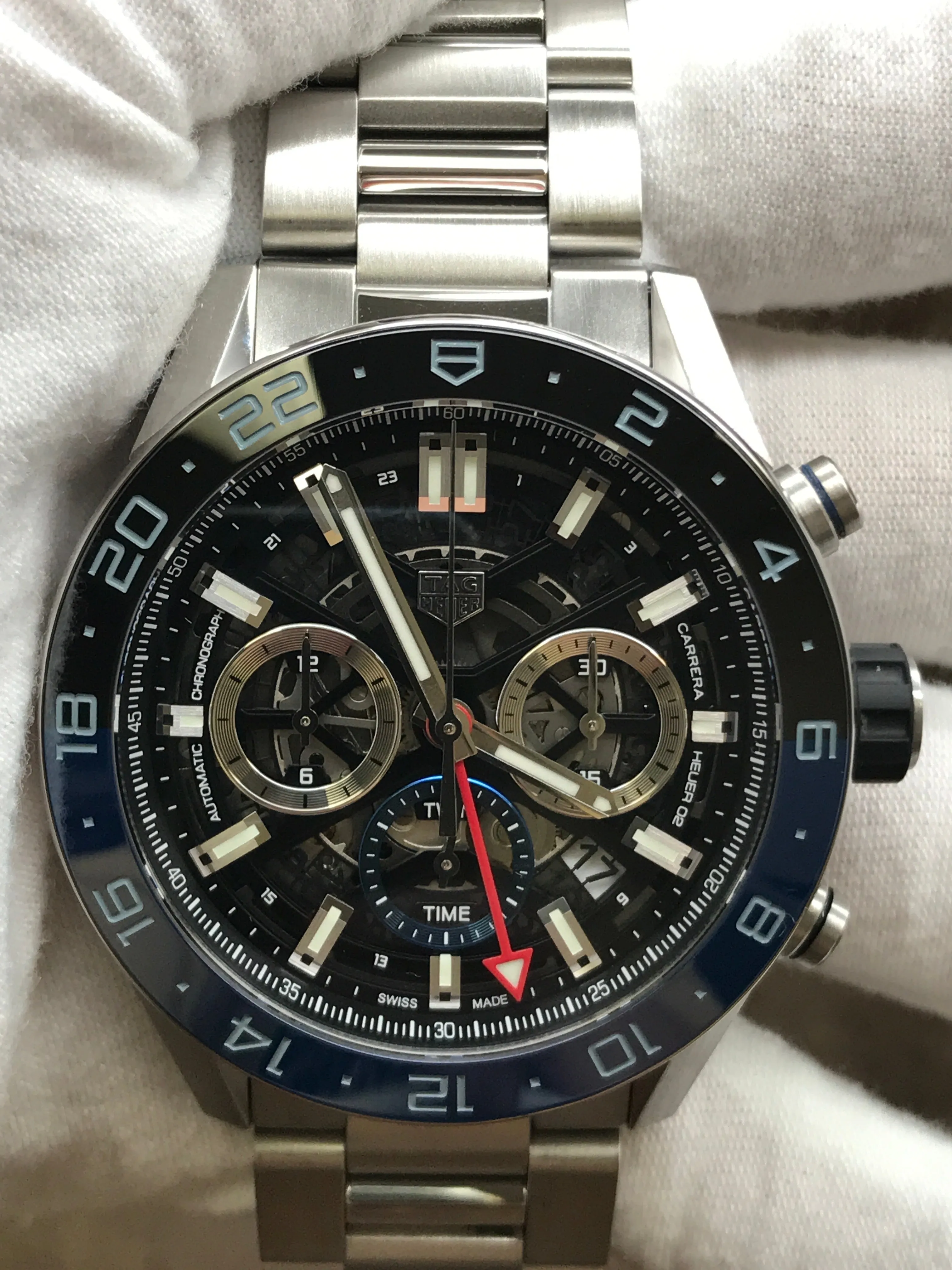 TAG Heuer Carrera Calibre 02 CBG2A1Z Skeletonized Dial Automatic Men's Watch
