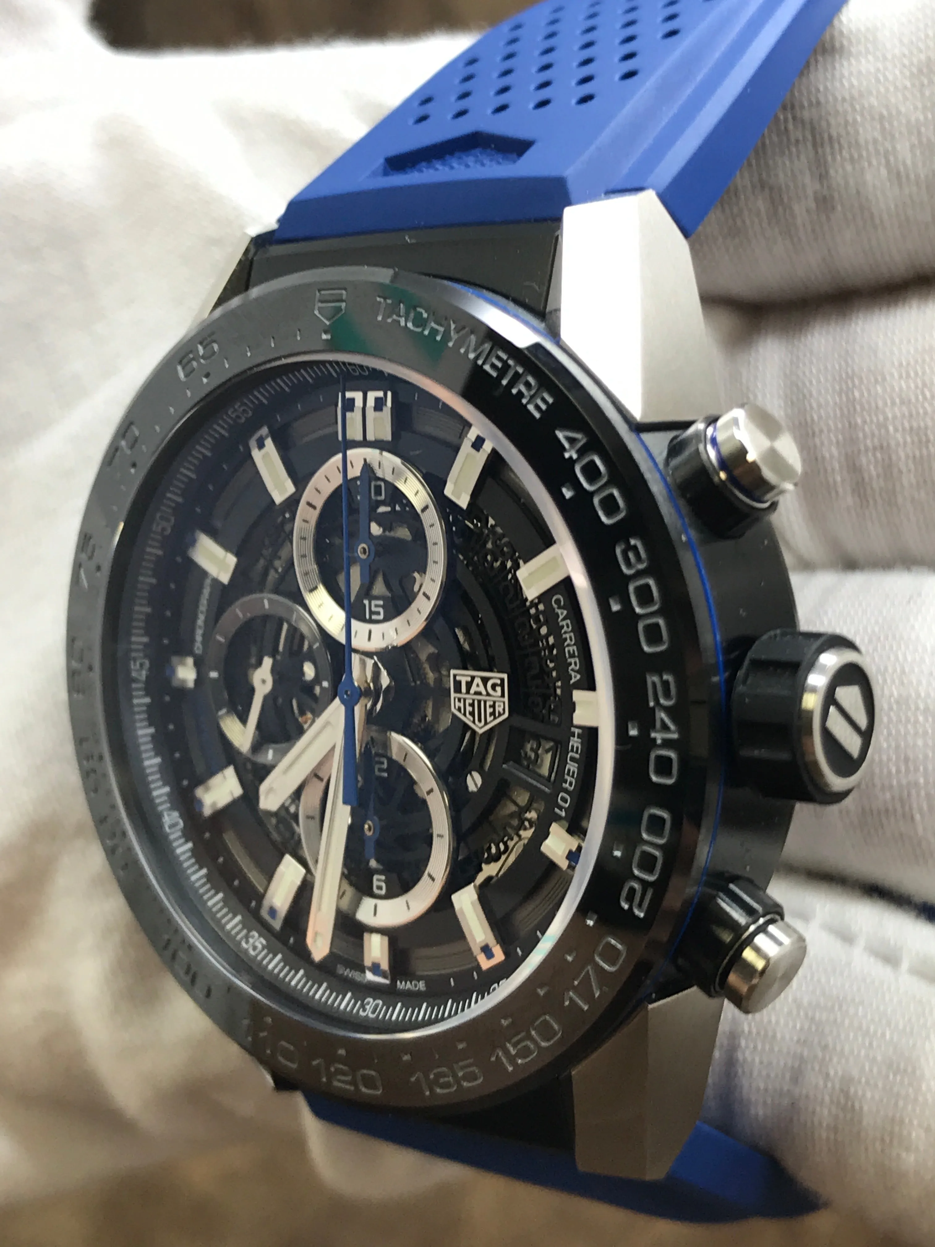 TAG Heuer Carrera Skeleton CAR2A1T.FT6052 Silver with Skeletal Display Dial Automatic Men's Watch