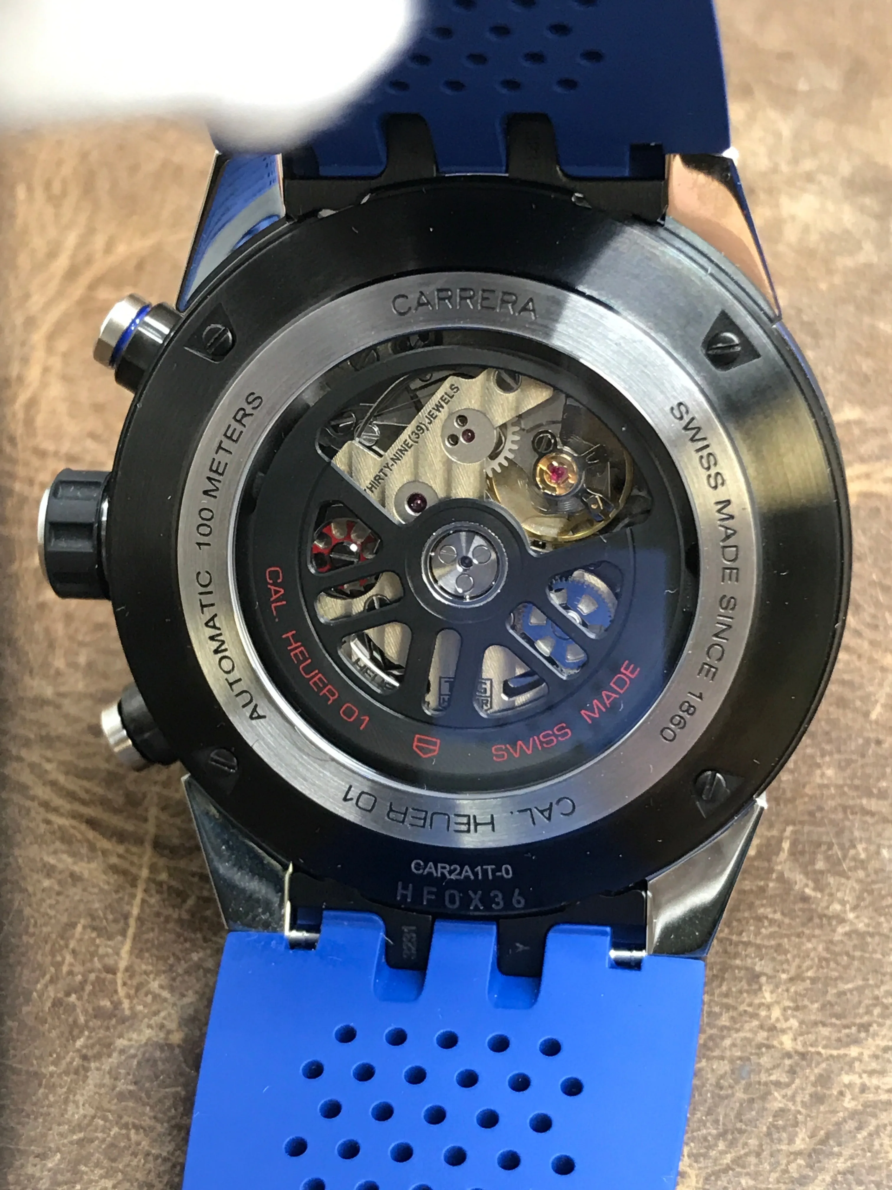 TAG Heuer Carrera Skeleton CAR2A1T.FT6052 Silver with Skeletal Display Dial Automatic Men's Watch