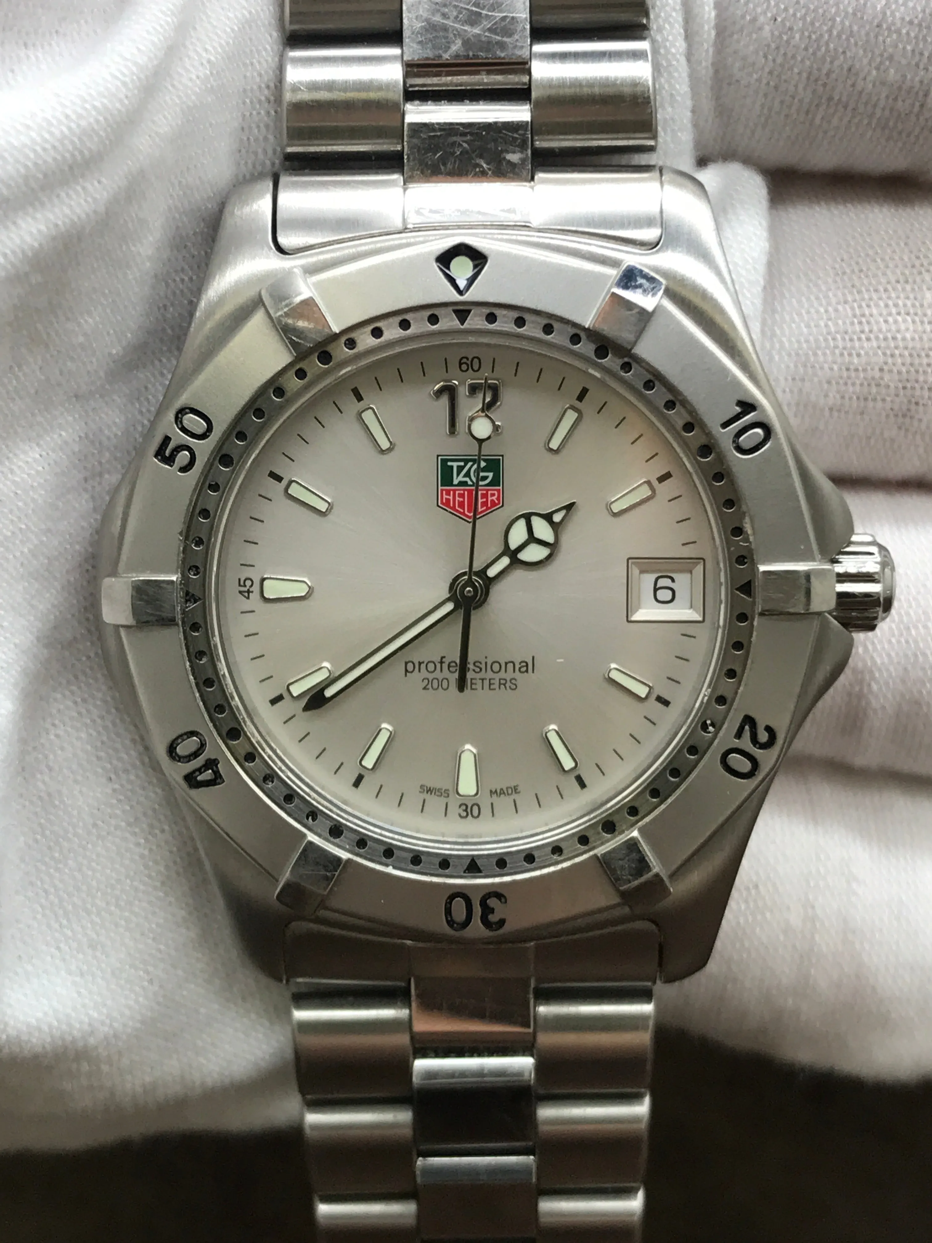 TAG Heuer Professional 200M WK1112-0 Silver Dial Quartz Watch