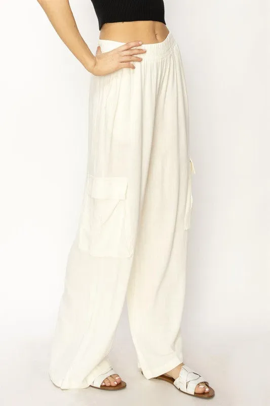 Talita Linen Cargo Pants