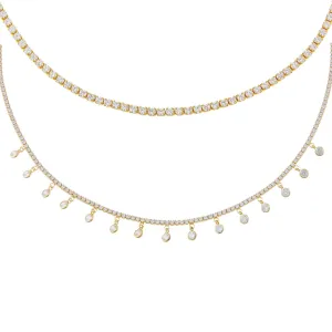 Tennis Lover Necklace Combo Set