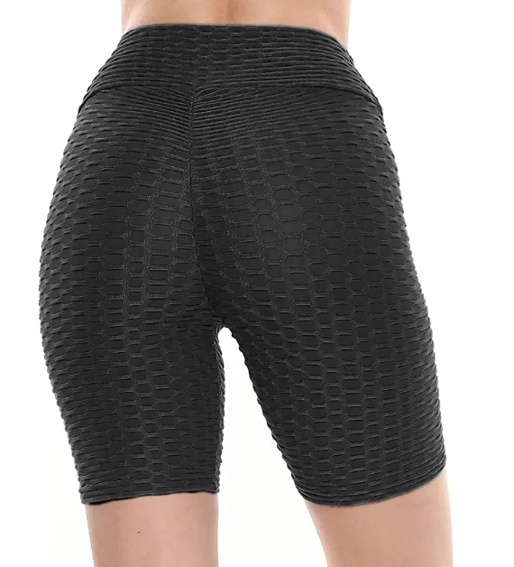 TEXTURED BIKE SHORT LEGGINGS