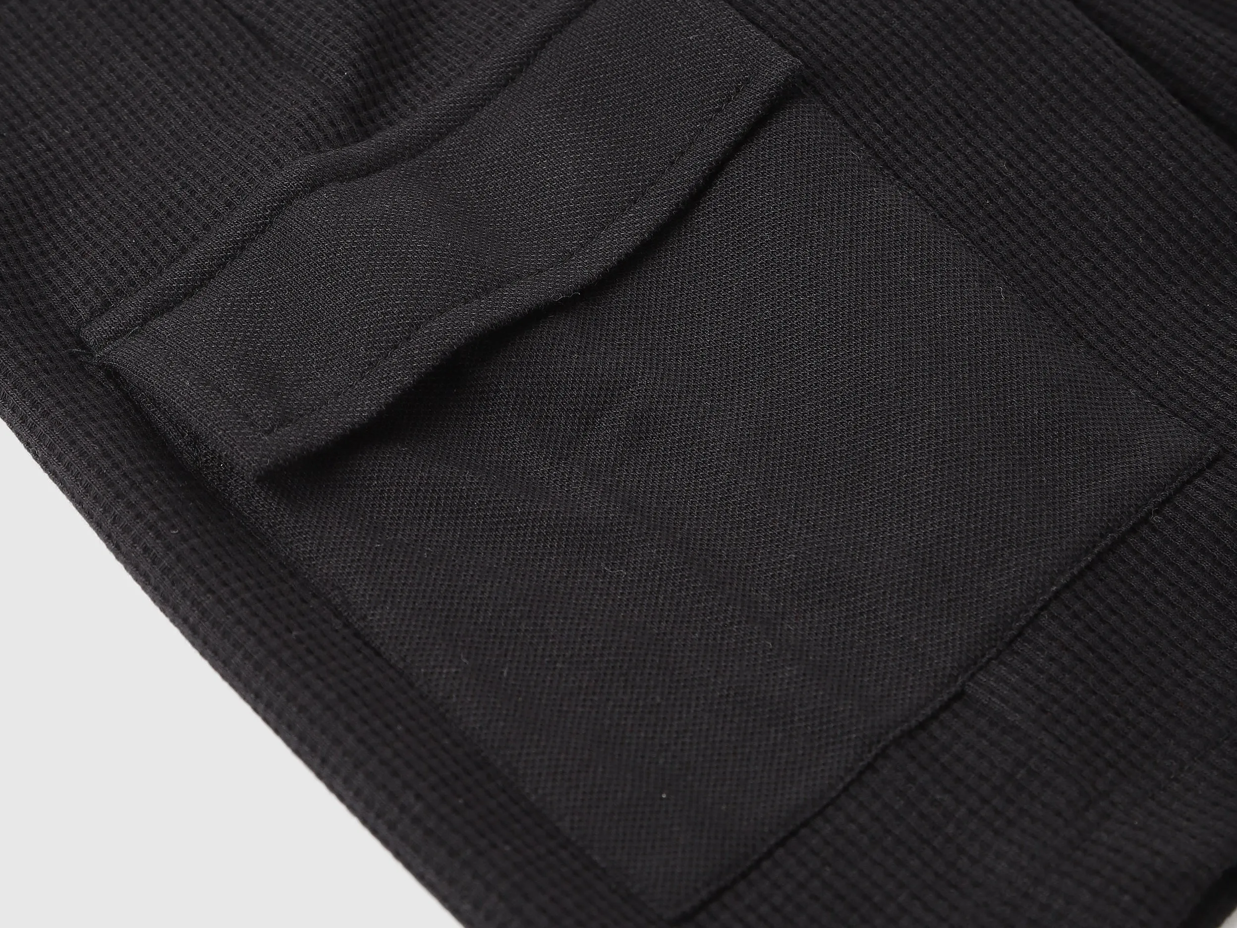 Textured Regular Fit Bermuda Shorts