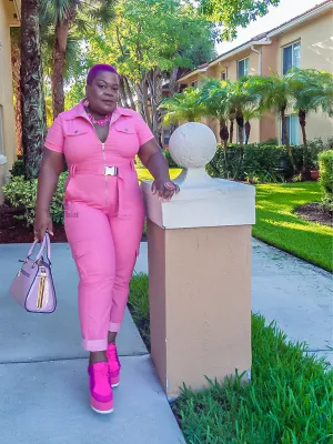 This Bumpa Zip-Up Front Jumpsuits For Women