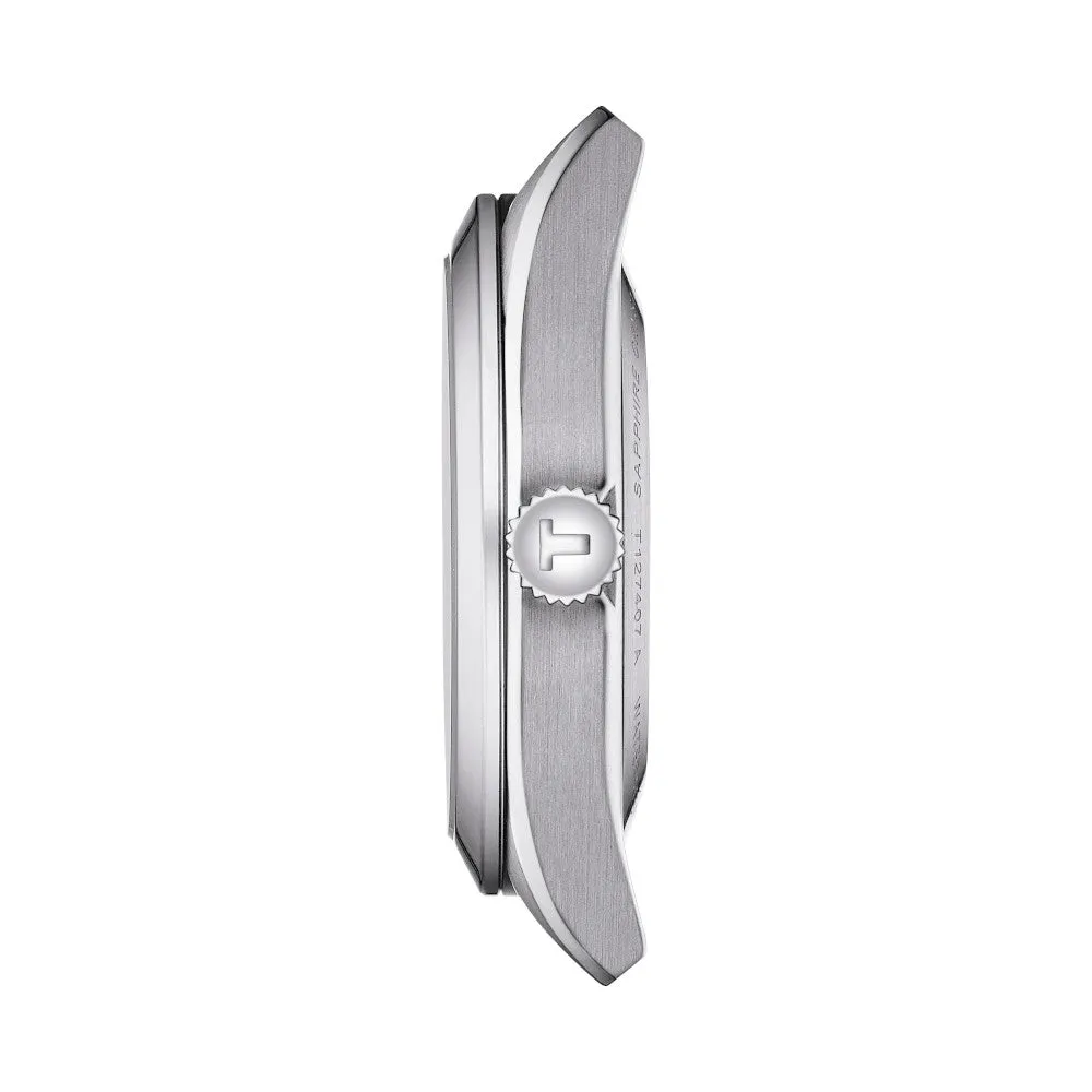 Tissot Powermatic 80 Silicium Mens Stainless Steel Green Dial Watch
