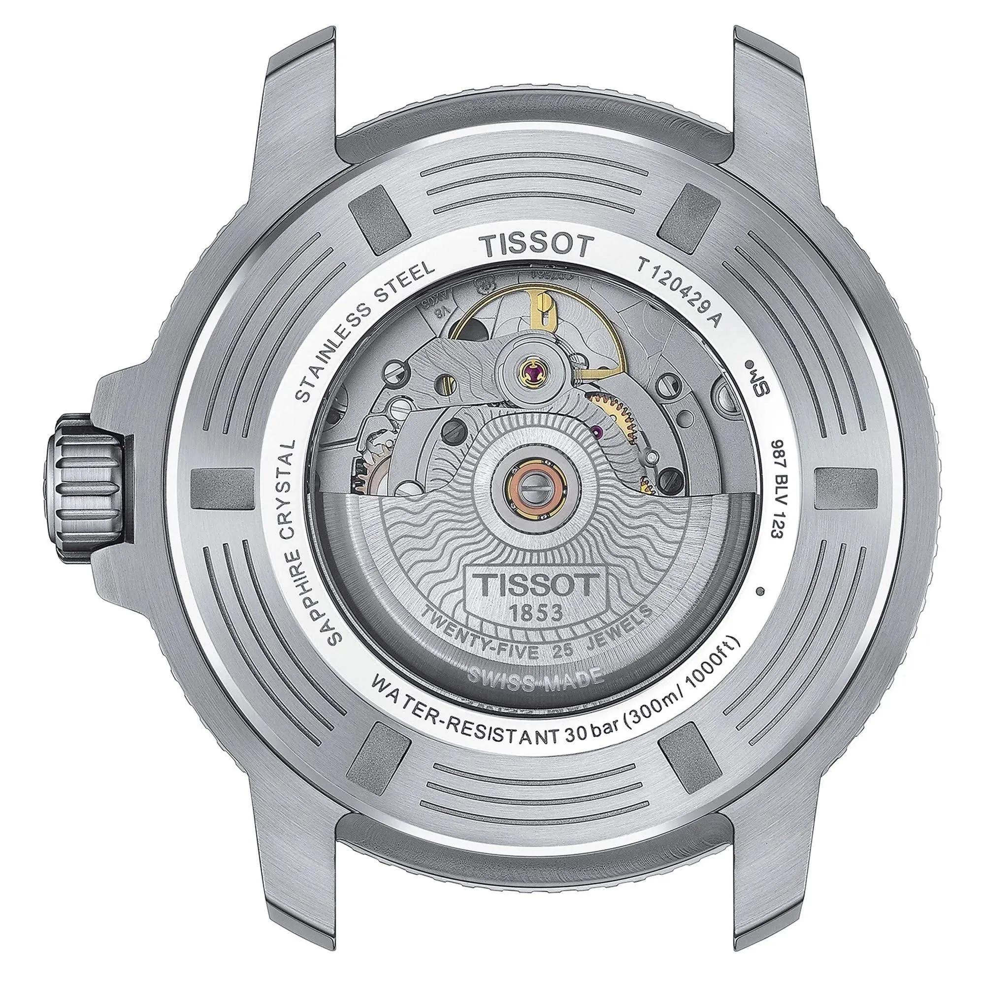Tissot Seastar 1000 Powermatic 80 GMT Mens Stainless Steel Black Dial Watch