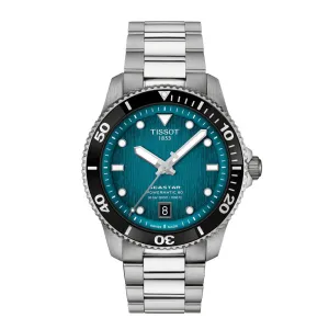 Tissot Seastar 1000 Powermatic 80 Mens Stainless Steel Blue Dial Watch